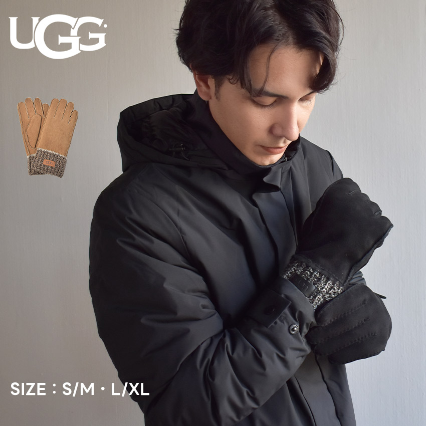 楽天市場】アグ 手袋 メンズ Sheepskin Knit Cuff Glove UGG 101135