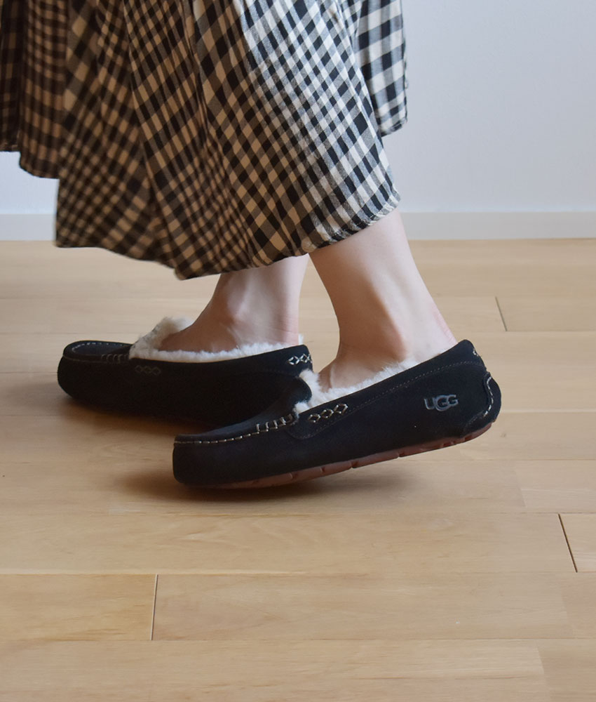 楽天市場】アグ アンスレー モカシン レディース ブラック 黒 ベージュ