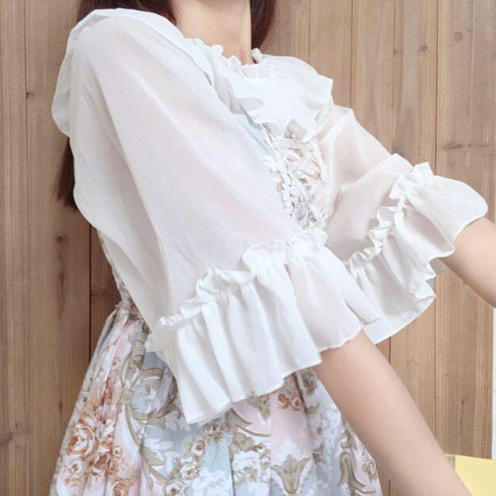 楽天市場】シフォンブラウス レディース ブラウス 7分袖 トップス