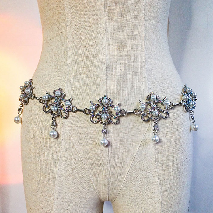 楽天市場】ベリーダンス 衣装 パール チェーンベルト ウエスト