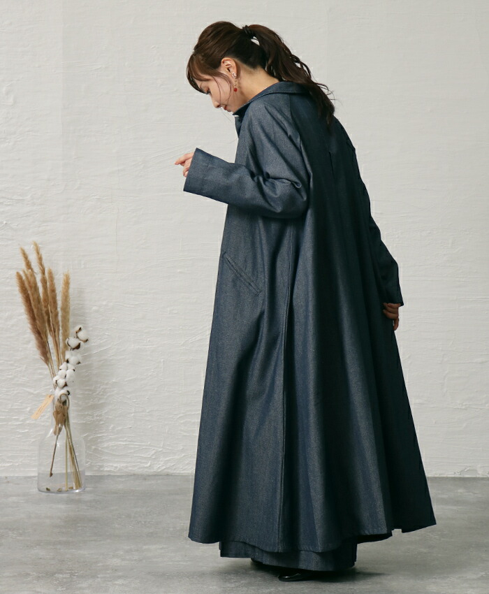 楽天市場】コート レディース ワンピース Aライン ゆったり アウター