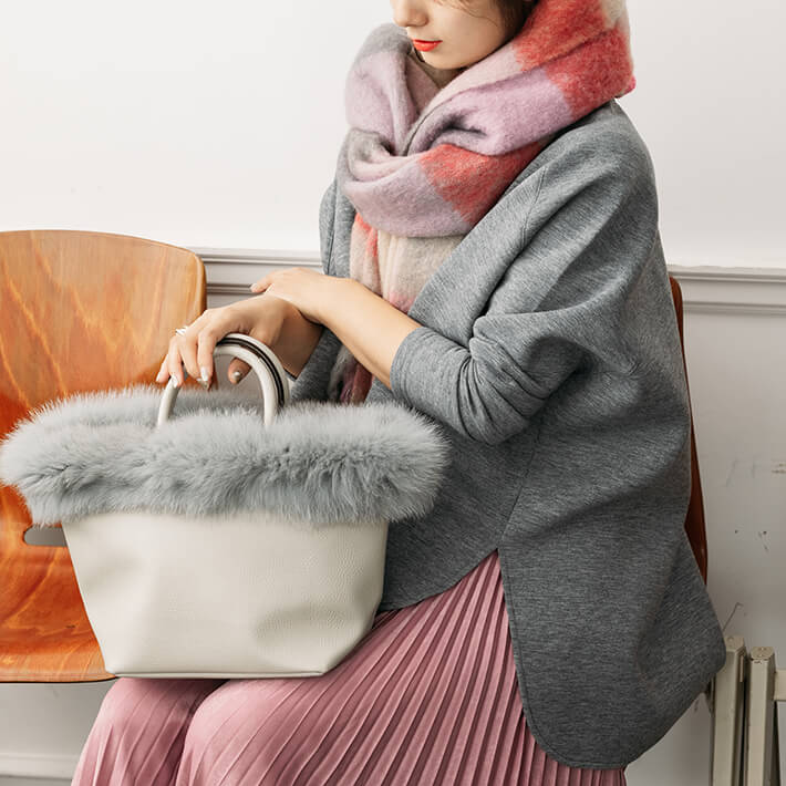 楽天市場】【5,000円(税別)ポッキリ！】ファー トートバッグ