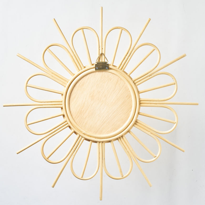 楽天市場】【SALE期間限定10%OFF】 鏡 壁掛け ラタン ミラー フラワー