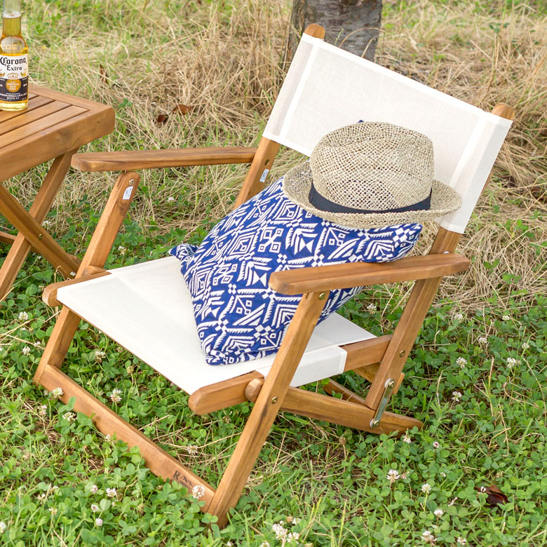楽天市場】天然木のガーデンチェア チェア おしゃれ 折り畳み