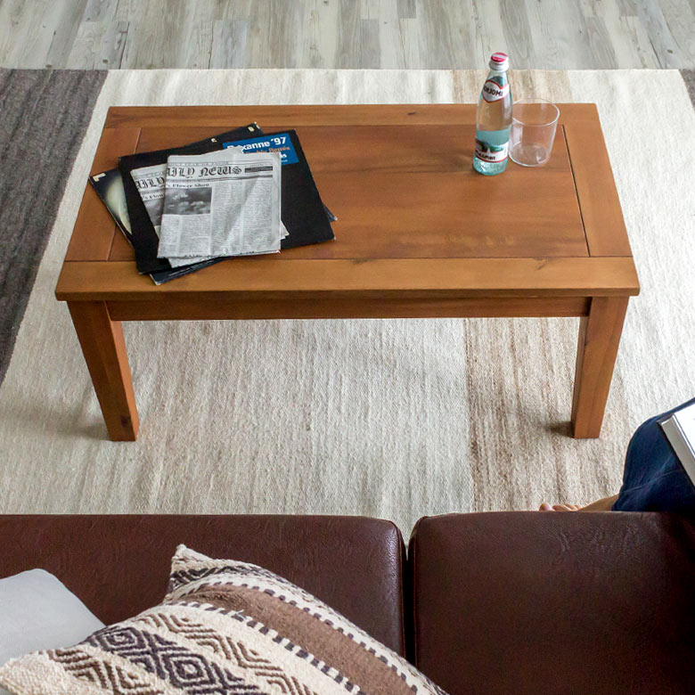 楽天市場】センターテーブル 木製 天然木 ローテーブル 北欧 リビング