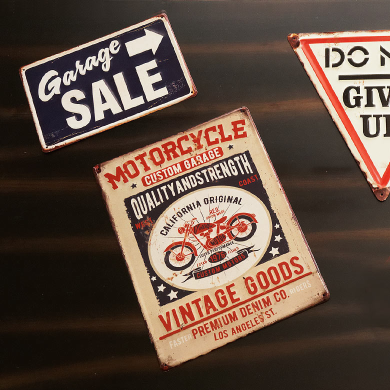 楽天市場】Garage SALE ヴィンテージ風 サインボード サインプレート
