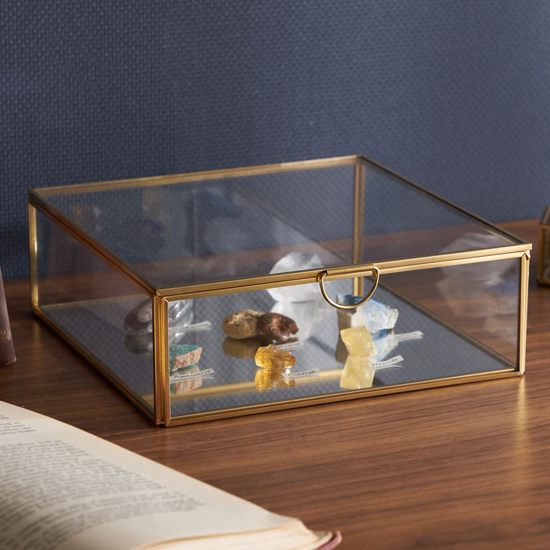 楽天市場】真鍮ガラスケース 蓋つき ふた付き ガラス 真鍮 ゴールド