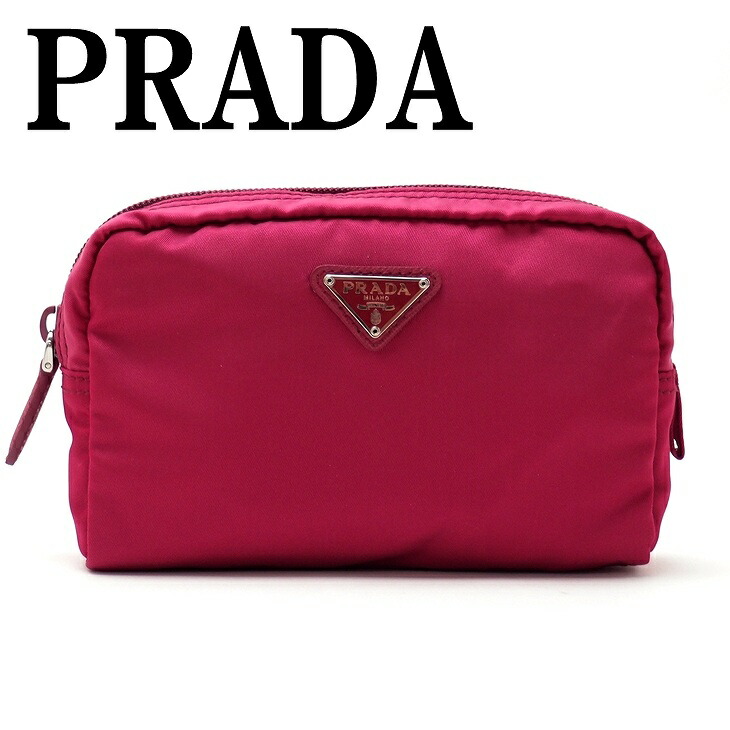 楽天市場】プラダ PRADA ポーチ コスメポーチ 化粧ポーチ ピンク 小物