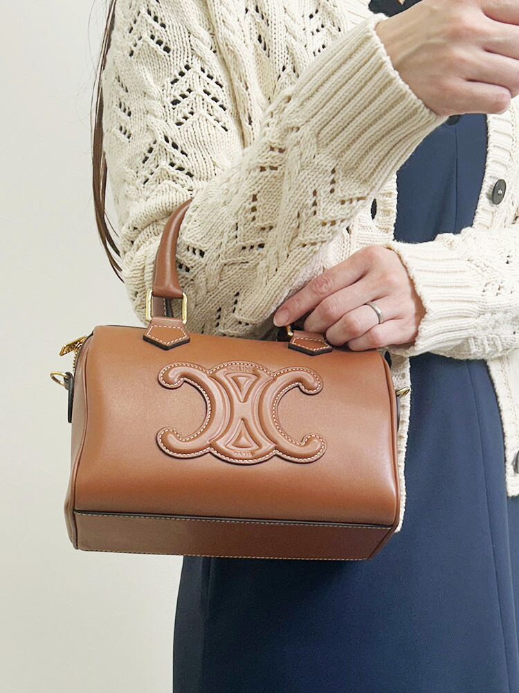 楽天市場】セリーヌ CELINE スモールボストンバッグ スムースカーフ