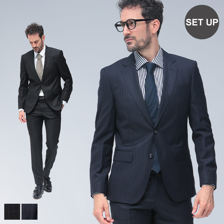 楽天市場】HUGO BOSS（柄ストライプ）（スーツ｜スーツ・セットアップ