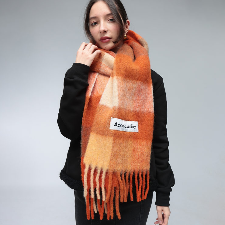 楽天市場】acne studio マフラー ブラウンの通販