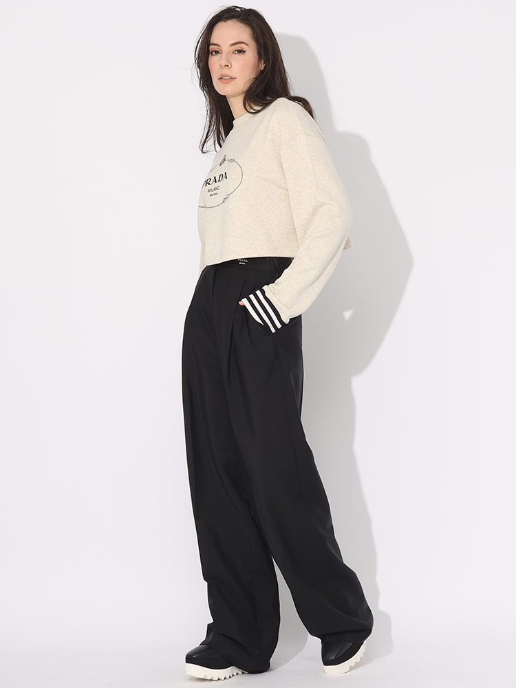 楽天市場】プラダ トレーナー PRADA レディース スウェット ショート丈
