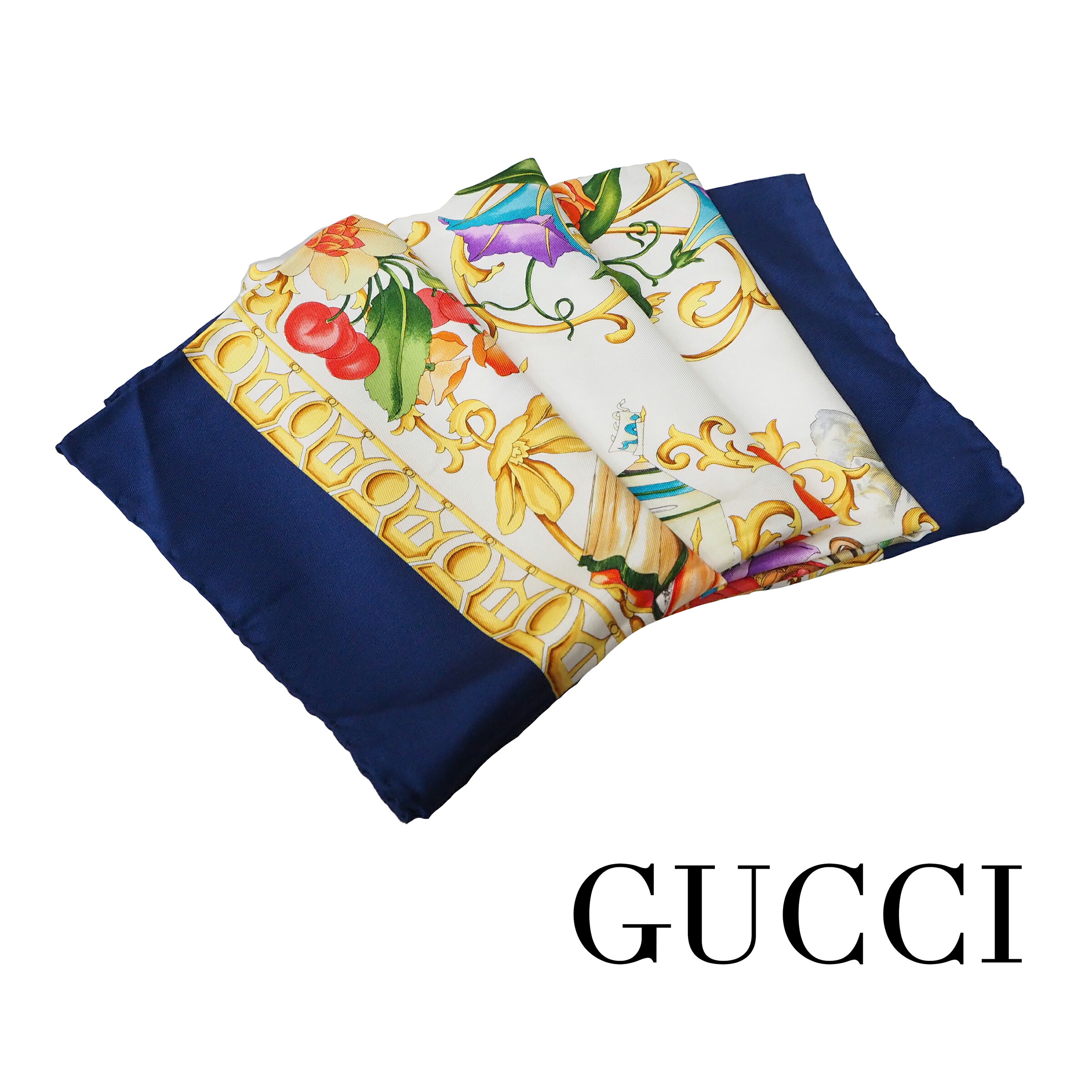 楽天市場】【中古】【良い】 GUCCI グッチ LE LEGGENDE スカーフ