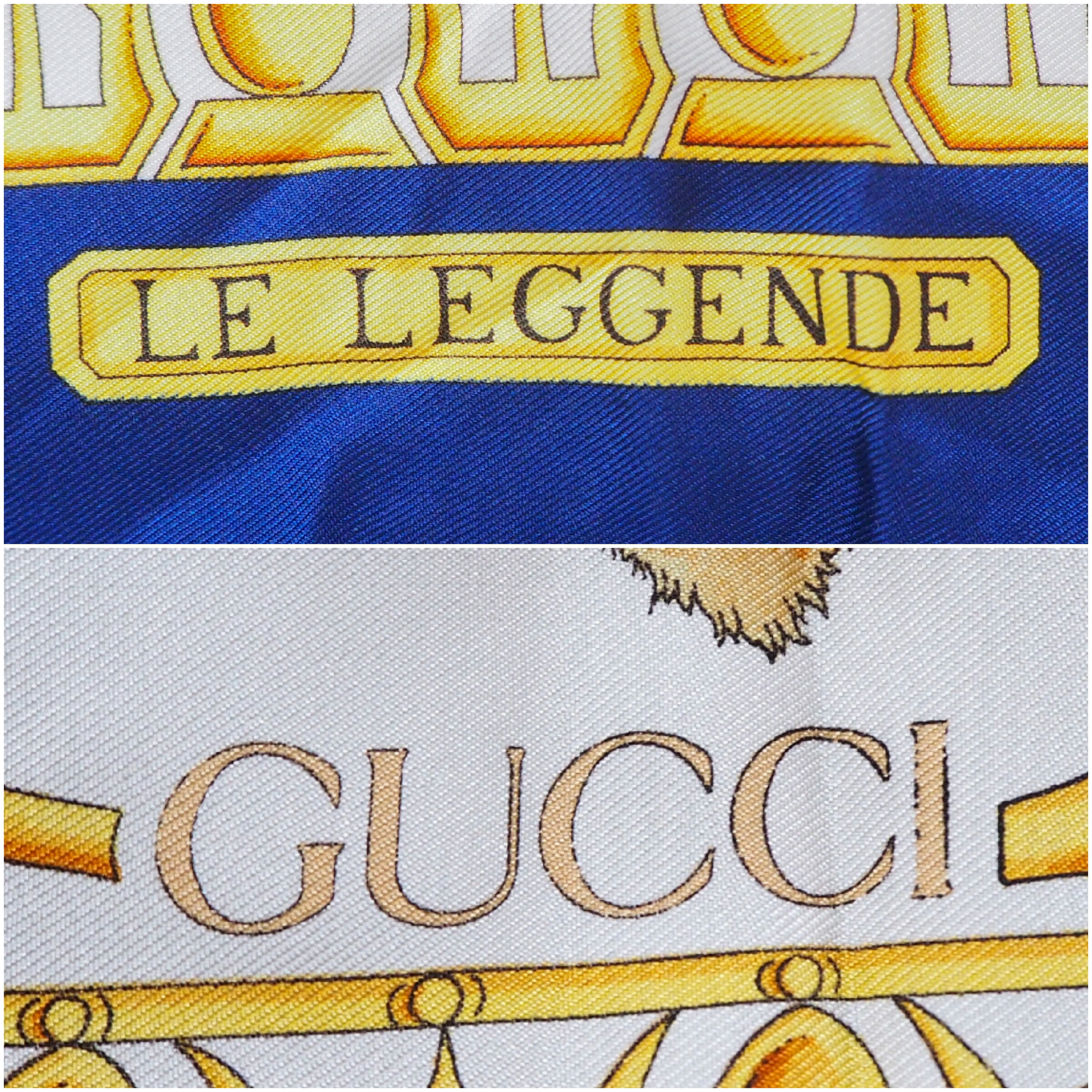 楽天市場】【中古】【良い】 GUCCI グッチ LE LEGGENDE スカーフ