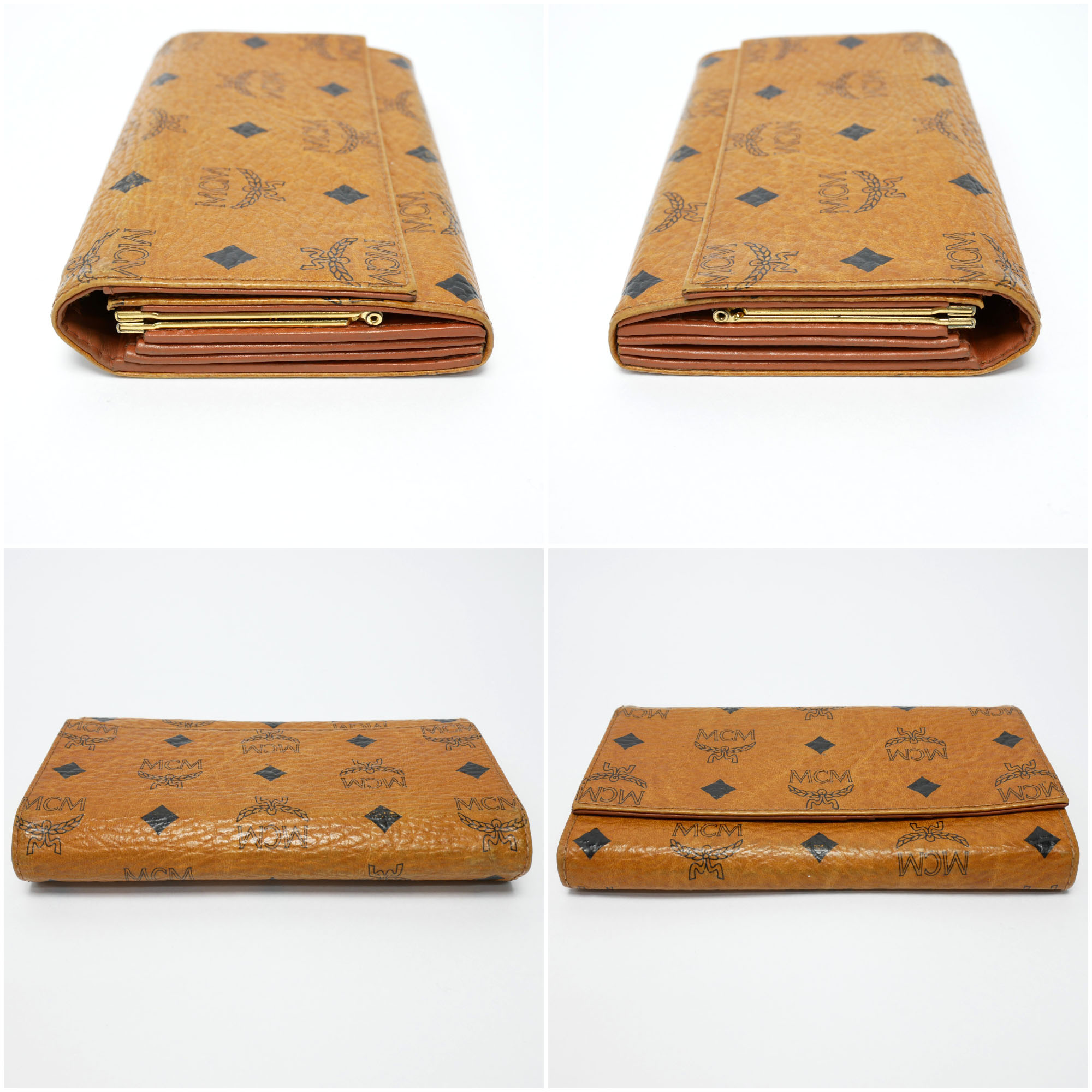 楽天市場】【中古】【良い】 MCM エムシーエム 財布 長財布 二つ折り