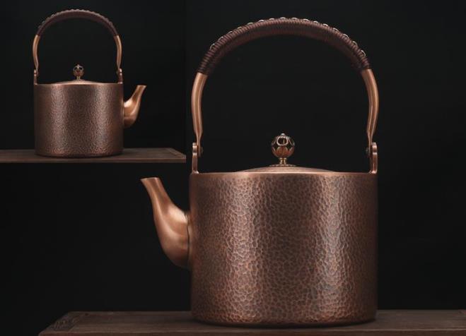 楽天市場】銅瓶 手作り /やかん /紫銅製 /大容量 /茶道具/ 銅びん