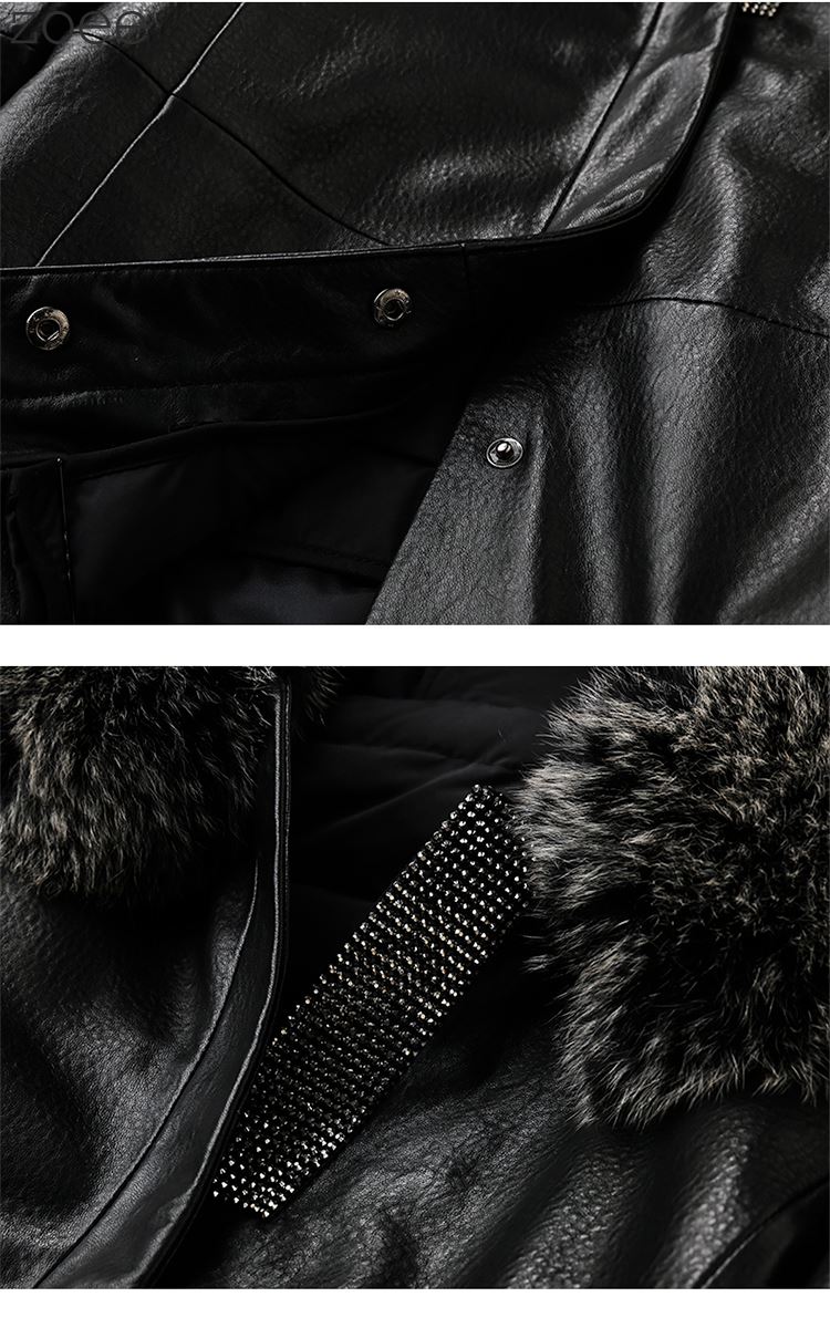 楽天市場】レザージャケット レディース 秋冬 フォックスファー付き