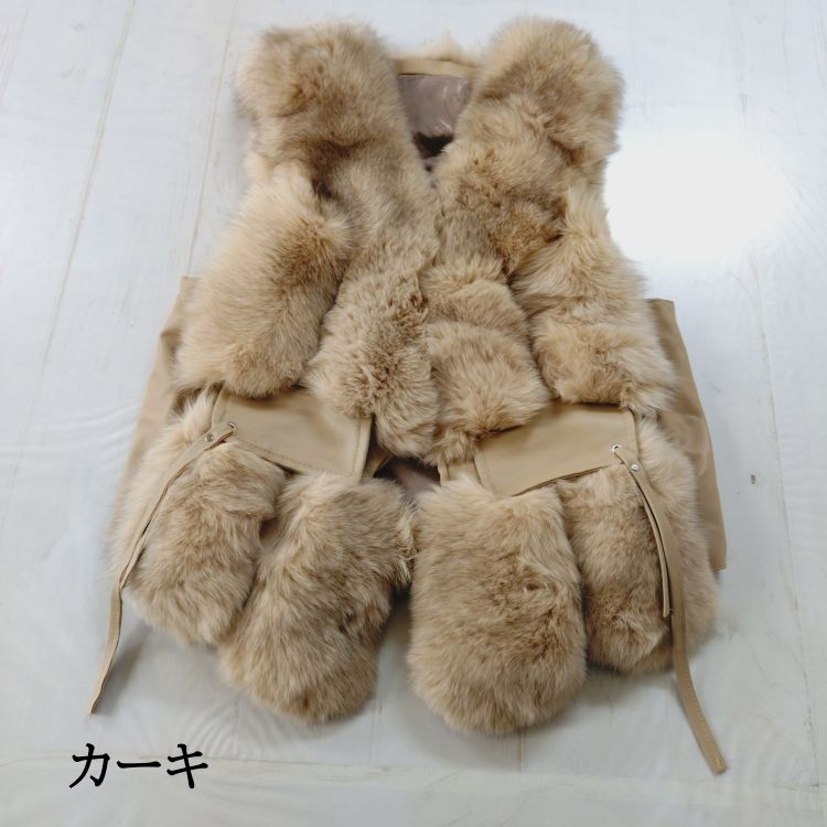 楽天市場】ベスト フォックス リアルファー アウター ショート丈