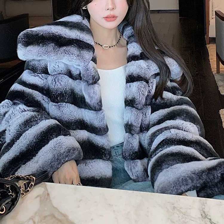 楽天市場】ジャケット レッキス ラビット リアルファー コート