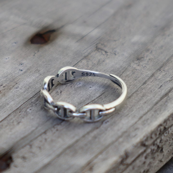 楽天市場】指輪 リング S925 シルバー925 アンカーチェーン風リング