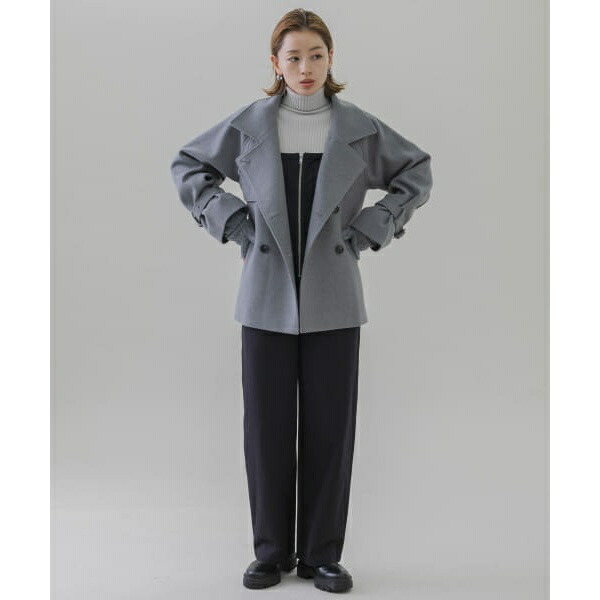 楽天市場】メルトンジャージスタンドカラートレンチコート／アーバン