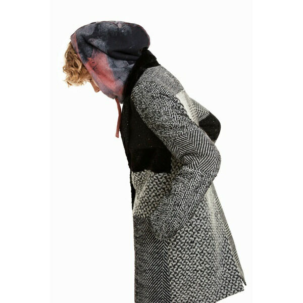 楽天市場】ショールカラーパッチワーク風切替えオーバーコート