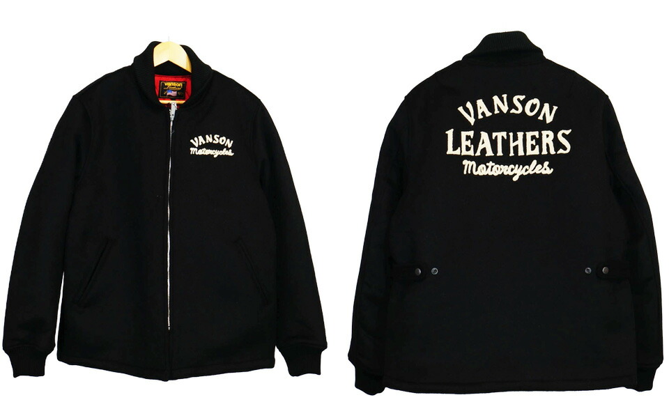 楽天市場】バンソン ロゴエンブレム刺繍 メルトンジャケット アウター