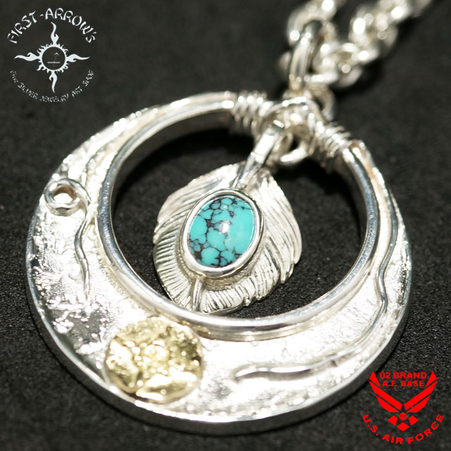 楽天市場】ポイント2倍!!ファーストアローズ K18付 穴抜きターコイズ付