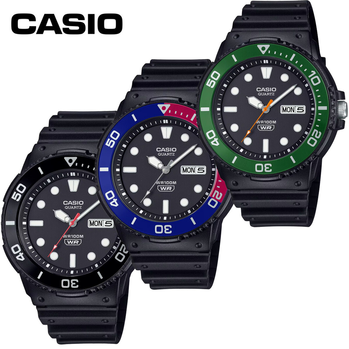 楽天市場】CASIO カシオ MRW-230H アナログ メンズ 腕時計 100M防水