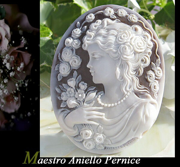 楽天市場】カメオ ルース最高級シェルカメオMaestro Aniello Pernice作