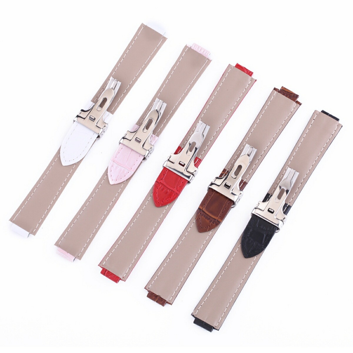 楽天市場】【 for Cartier 】 Dバックル付き 本革製 クロコダイル型