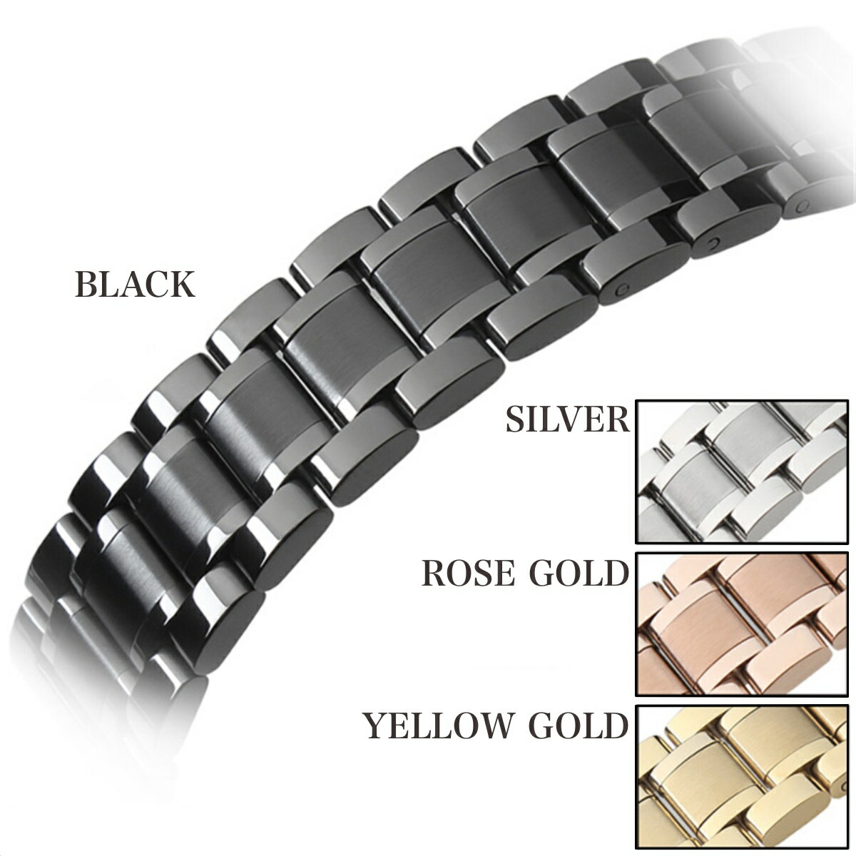 楽天市場】サイズ豊富！全4色【ステンレスベルト 取り付け幅：18mm