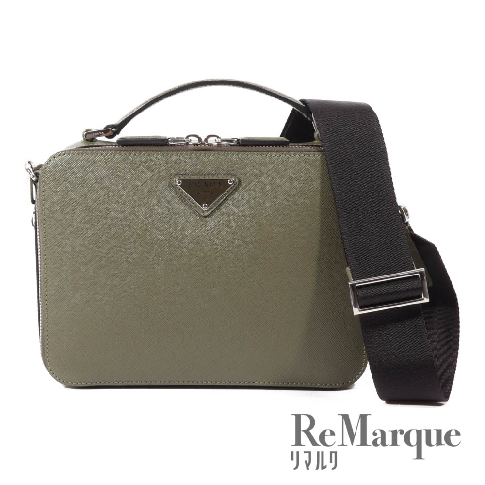 楽天市場】PRADA(プラダ) ブリック 2way サフィアーノ 2VH069 カーキ