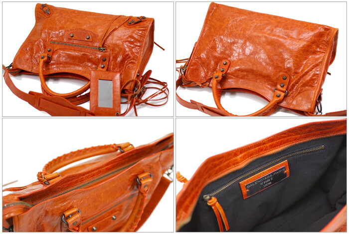 楽天市場】バレンシアガ BALENCIAGA ザ・シティ ハンドバッグ オレンジ