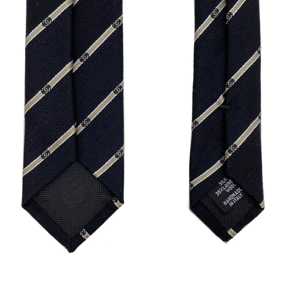 楽天市場】CHANEL シャネル ネクタイ タイ ストライプ ロゴ CCマーク