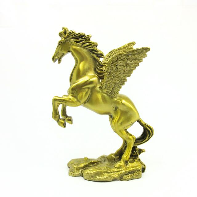 楽天市場】ペガサス 置物 真鍮製 高さ16cm 翼の天馬 インテリア 彫刻