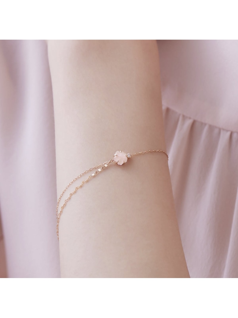 楽天市場】【SAKURA Collection】K10ピンクゴールド ブレスレット 4