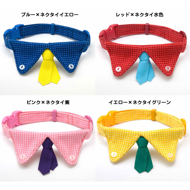 楽天市場】ちょこタイ猫ギャング首輪Mサイズ ネクタイ 襟付き 猫用首輪
