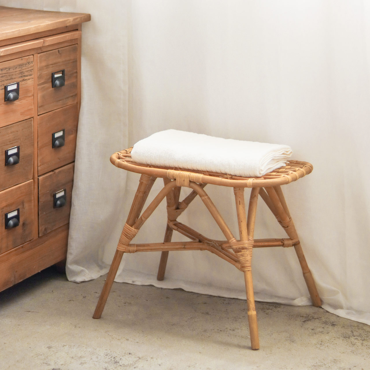 楽天市場】【公式】JUGLASユグラレクトスツール(ラタン家具) 500WORKS