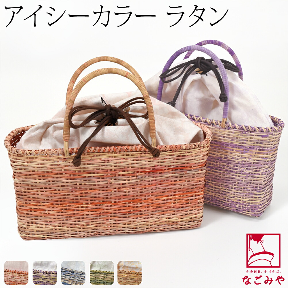 楽天市場】＼スーパーセール／ かごバッグ 夏用 ラタンバッグ 巾着付