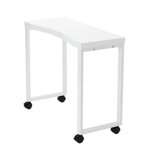 楽天市場】ネイル テーブル デスク 机 キャスター付き 天板Rカット