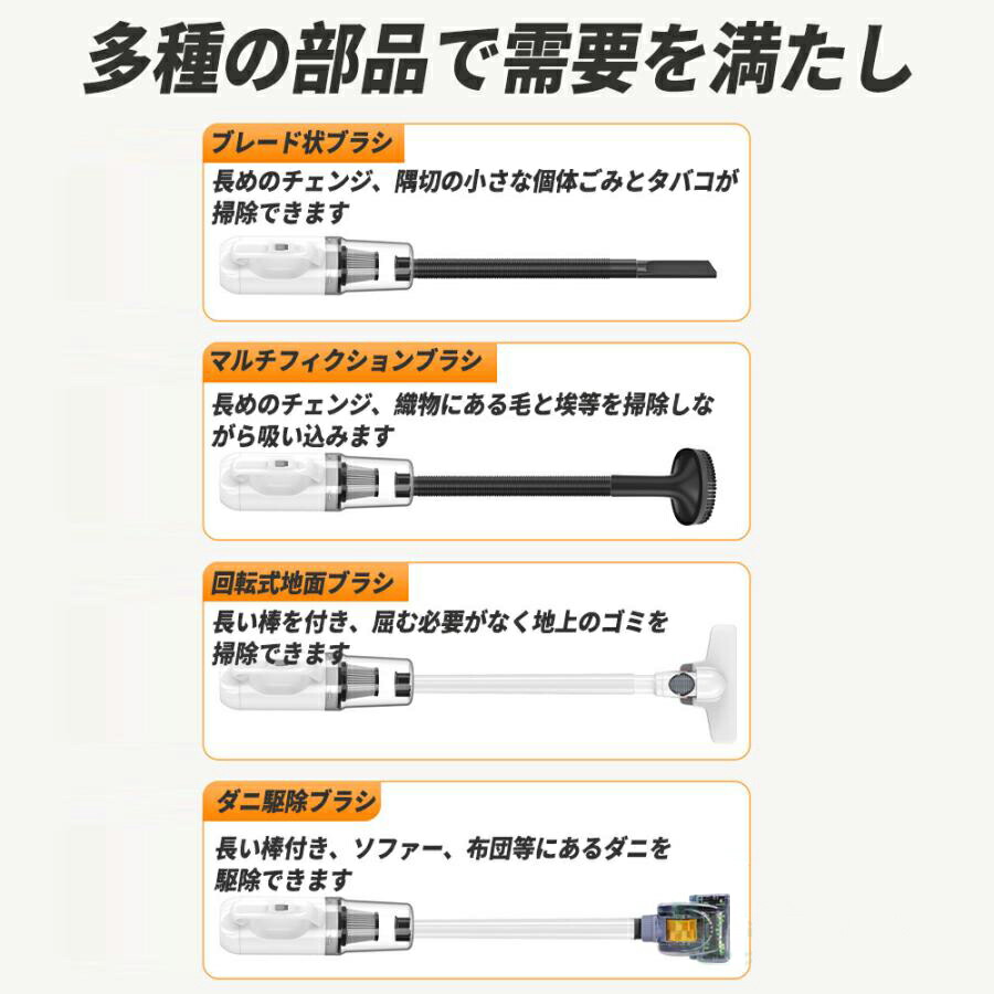 楽天市場】掃除機 コードレス ダニ駆除モップ 水拭き 吸引 スティック