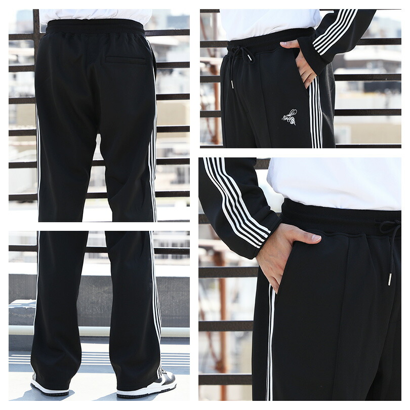 楽天市場】ジャージ メンズ ライン 刺繍【 送料無料 】全4色 新作