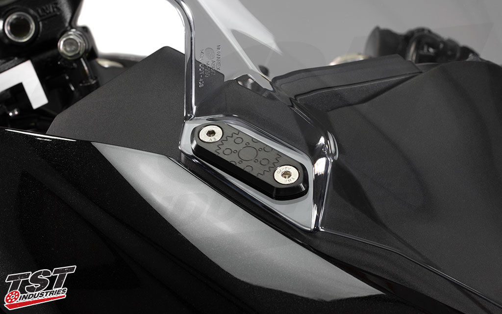 TST Mirror Block Off Plates | Kawasaki Ninja Sportbikes