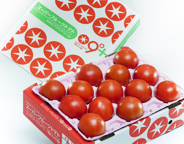 糖度9度基準「スーパーフルーツトマト」茨城県産 2箱（1箱 約800g 7
