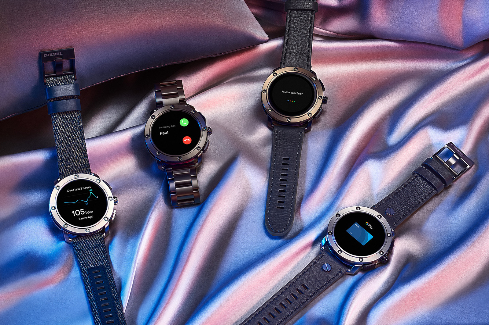 フォッシル、通話応答可能な「Diesel On Axial Smartwatch