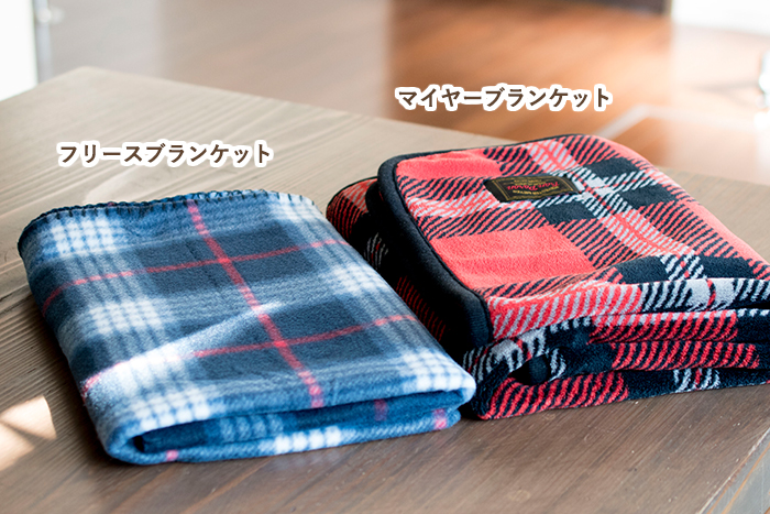 ひざ掛け 大判 フリースブランケット チェック 約70㎝×140