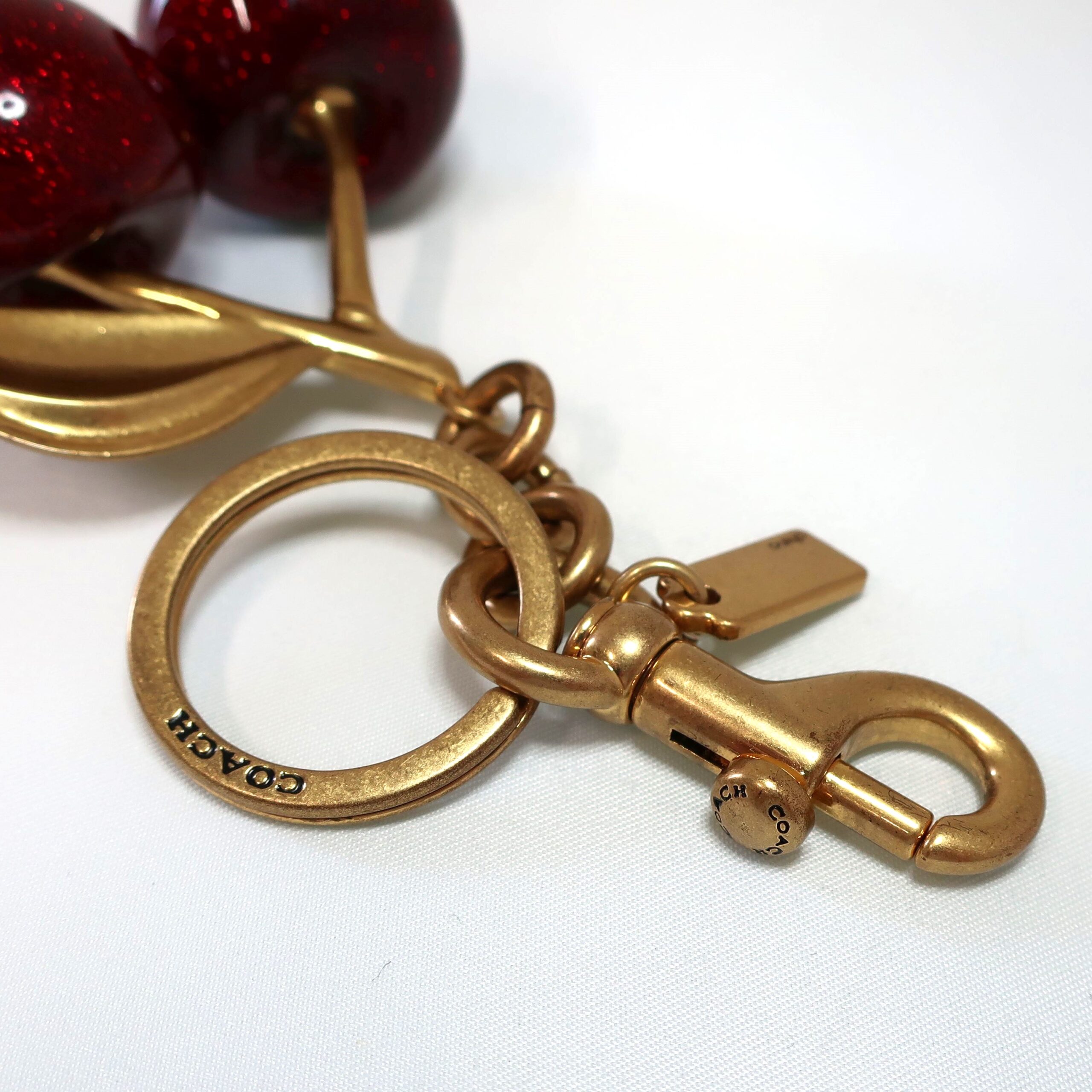 COACH コーチ チェリー バッグ チャーム サクランボ さくらんぼ レッド