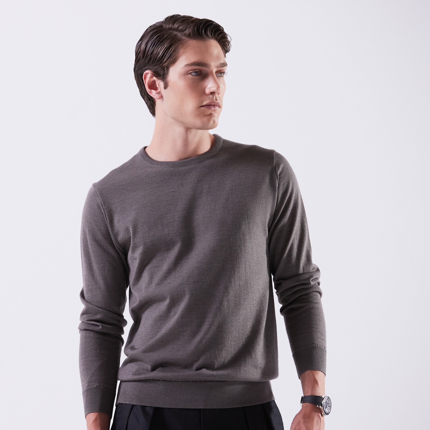 30/70 trenta settanta | ottimo：クルーネックプルオーバー（＃7414