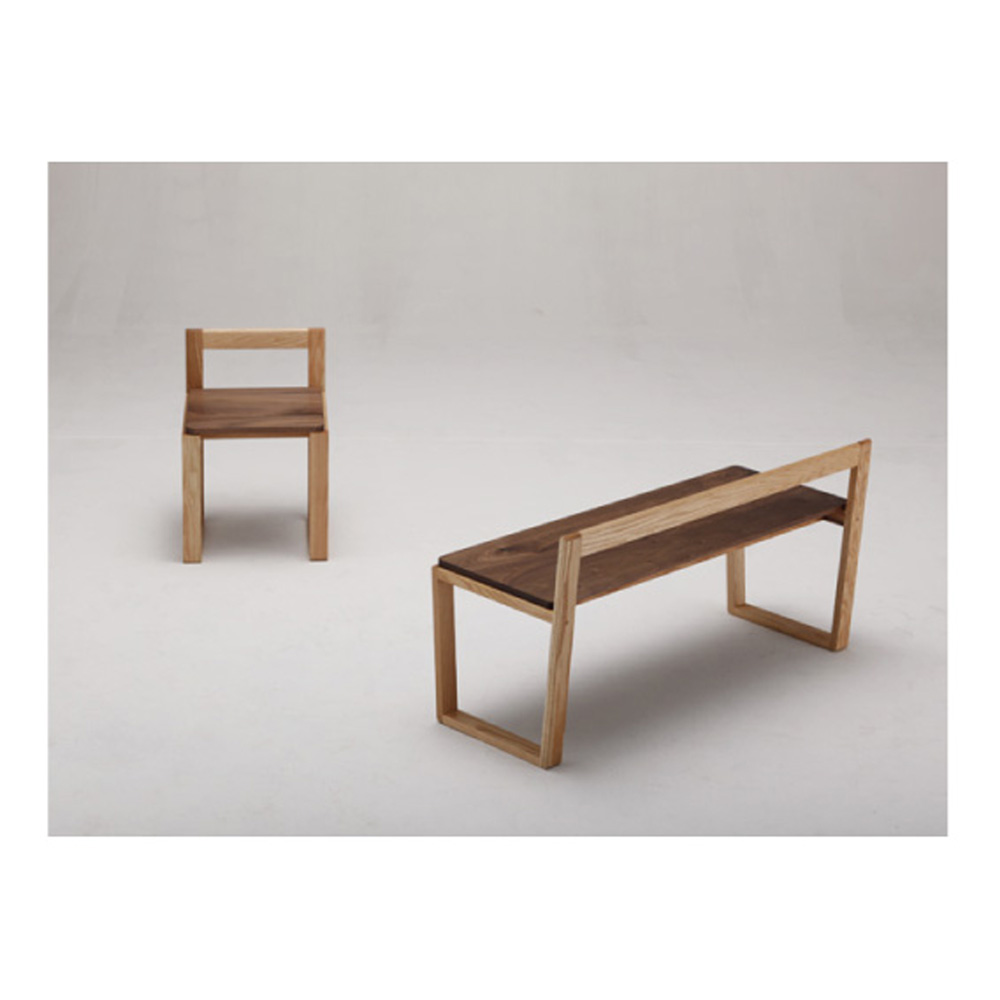 M-chair／kitoki/若葉家具/ウォールナット材/オーク材/チェア